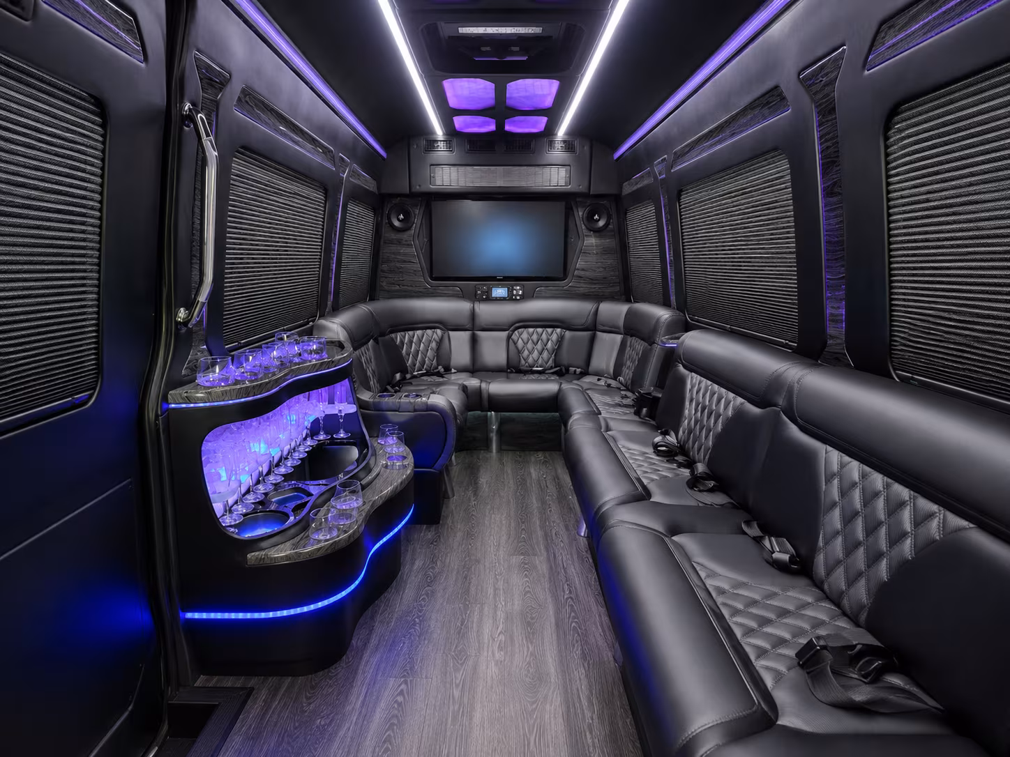 laredo sprinter limousine inside